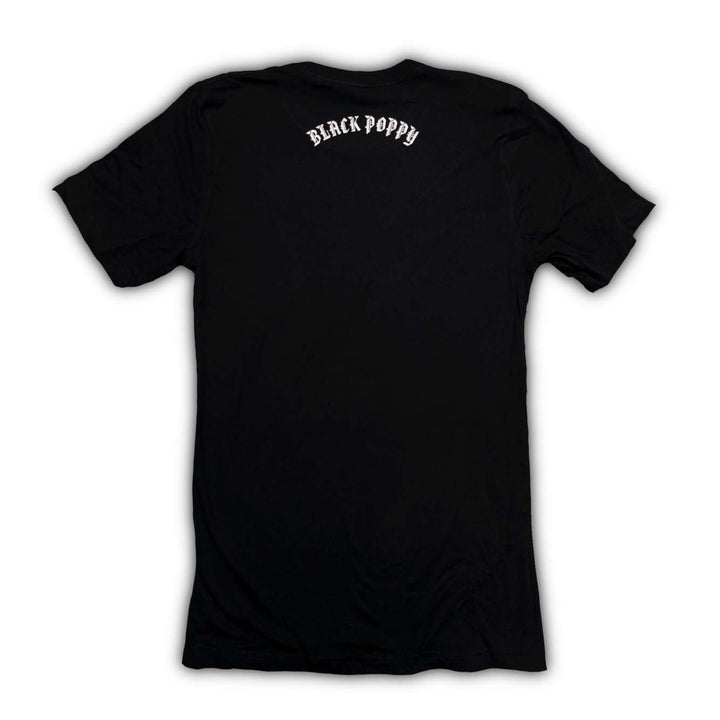 Black Poppy Glow in the Dark Skater Ghost T-Shirt