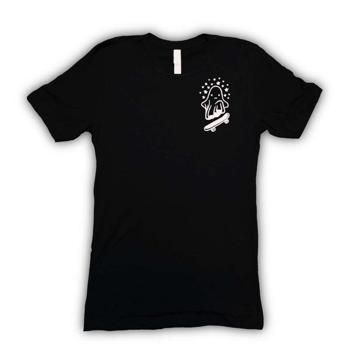 Black Poppy Glow in the Dark Skater Ghost T-Shirt